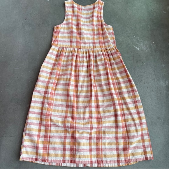 URBAN OUTFITTERS Liz Plaid Button Front Midi Dress - Picture 4 of 10